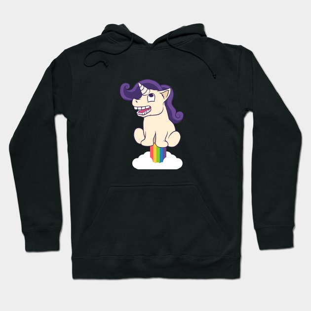 unicorn farting rainbow Hoodie by Giraroad